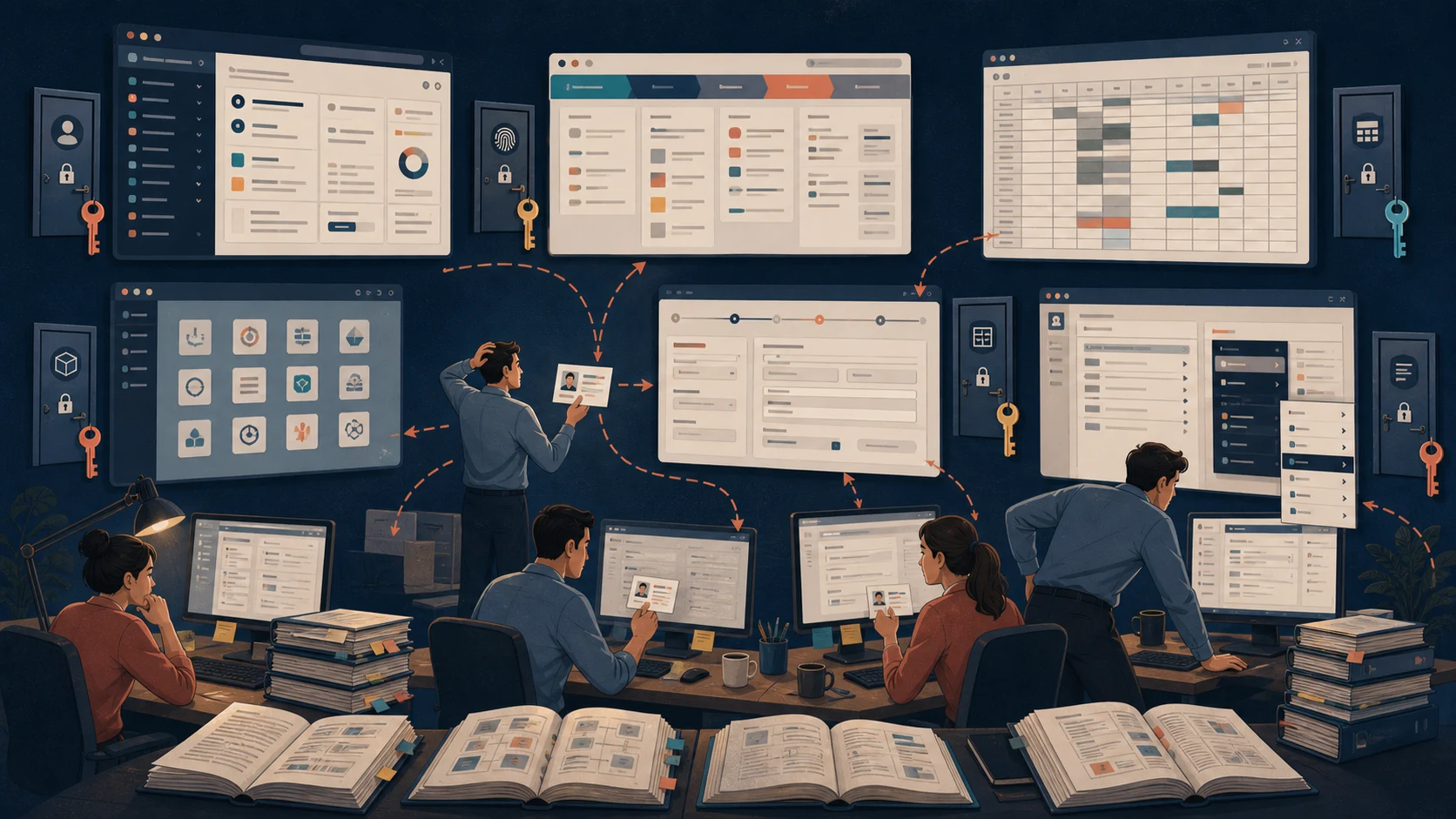 Workers face many applications with incompatible interfaces and navigation.